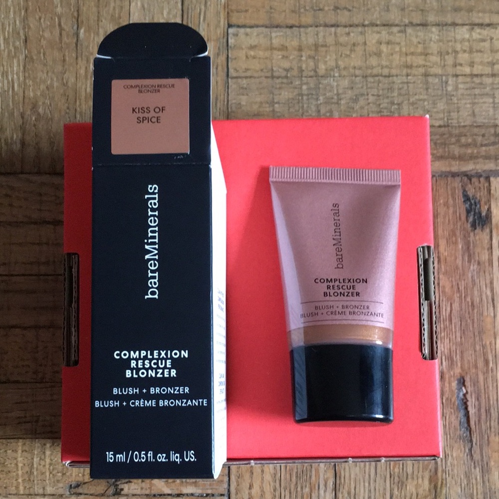 NWT bareMinerals COMPLEXION RESCUE® Blush + Blonzer - Kiss of Spice
